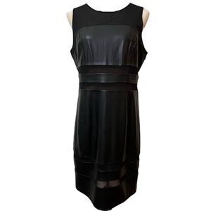 Caché 👗 Pleather Mesh Dress